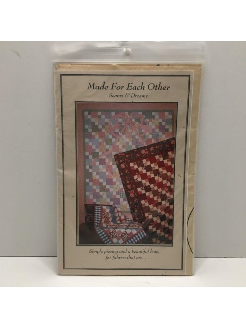 Seams And Dreams Made For Each Other SND331 Quilting Sewing Pattern Uncut 2000